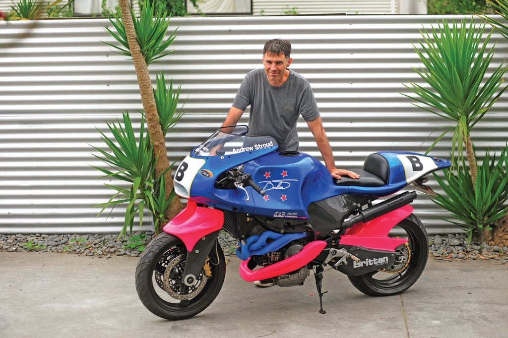 andrewstroudmotorbike-web Photo of Andrew Stroud with motorbike